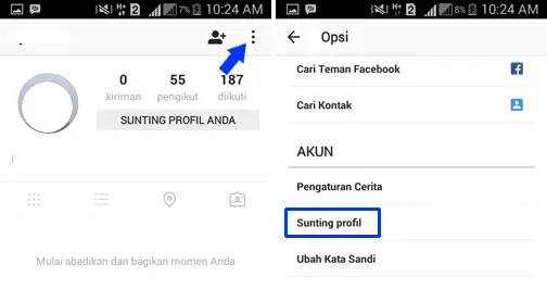 Cara Mengganti Email Instagram di Android