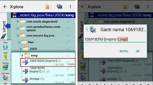 Rename Ekstensi Ofl Menjadi Mp3 Joox