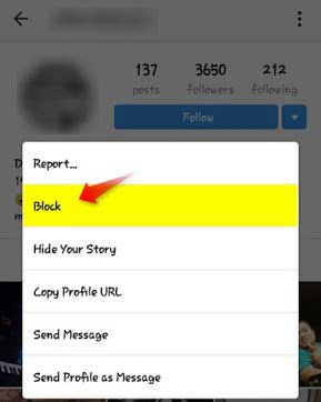 Cara Memblokir Teman Di Instagram 2