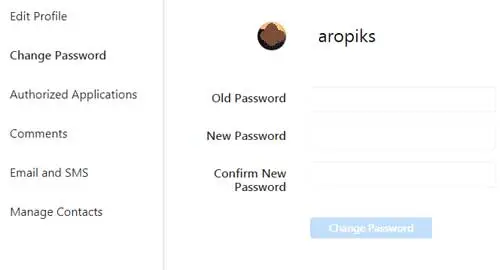 Ganti Password Instagram di PC