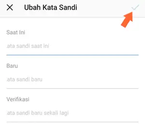 Cara mengganti password IG