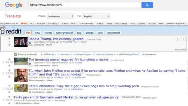 Buka Situs yang Terblokir seperti Reddit dengan Google Translate