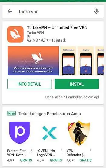 Buka situs diblokir di internetpositifTurbo-VPN-1