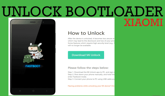 Cara Unlock bootloader Xiaomi semua tipe