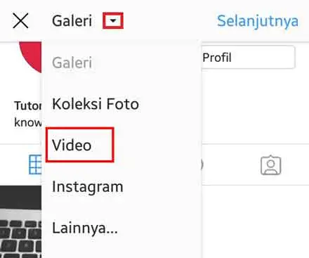 Upload-video-di-Instagram-Hp