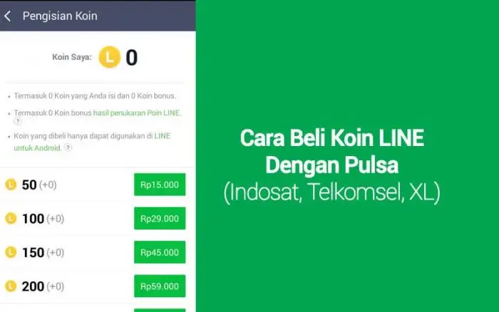 cara beli koin line di indomaret