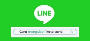 cara mengganti password line