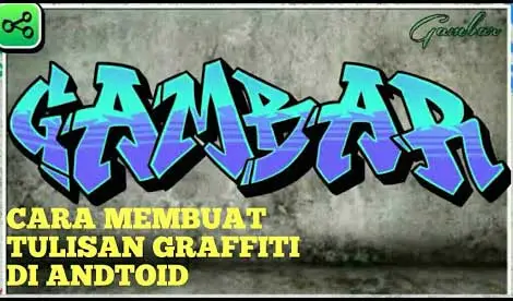 cara membuat graffiti nama sendiri di hp