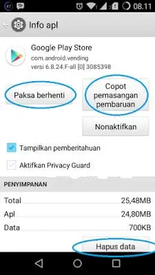 CARA MENGATASI PLAYSTORE TIDAK BERFUNGI NORMAL