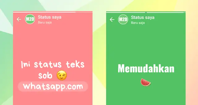 cara membuat status di wa hanya tulisan atau lagu