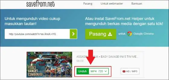 cara mendownload video di youtube tanpa menggunakan aplikasi