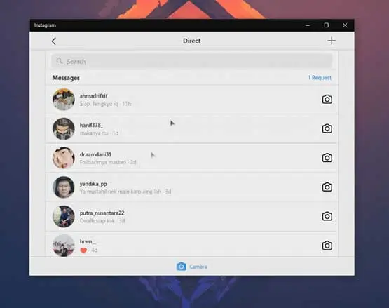 cara melihat dm instagram di browser