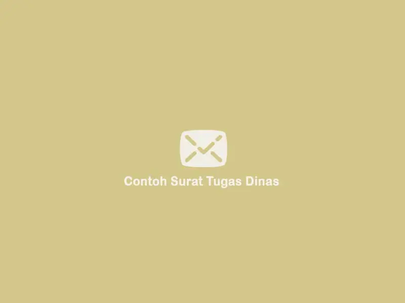 contoh surat tugas
