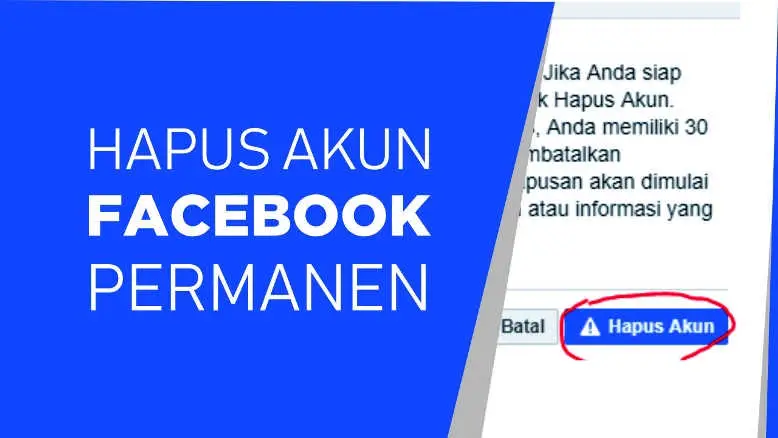 cara menghapus akun facebook