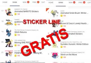 sticker line gratis