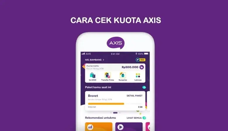 cek kuota axis online