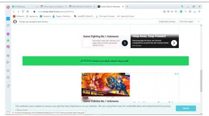 download file ppt di slideplayer lewat simply debrid 3