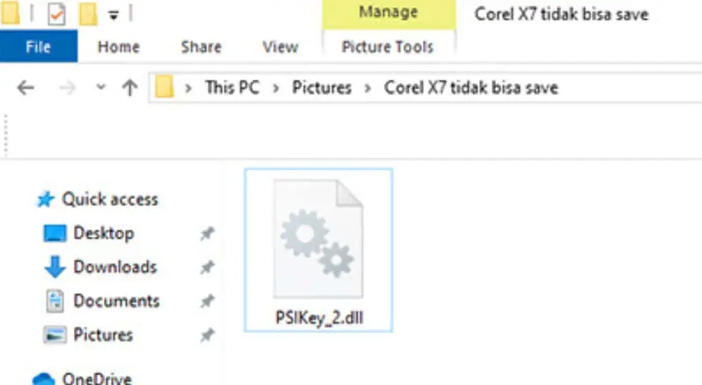 mengatasi corel draw x7 tidak bisa save dengan ganti file dll
