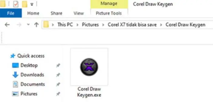 mengatasi corel draw x7 tidak bisa save dengan corel draw keygen