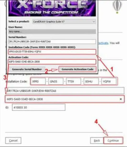 aktivasi corel draw dengan keygen 4