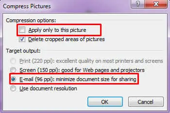 cara kompres gambar untuk perkecil file word