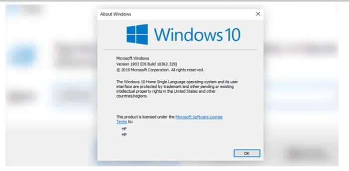 How to check Windows 10 version using Run Command 2 