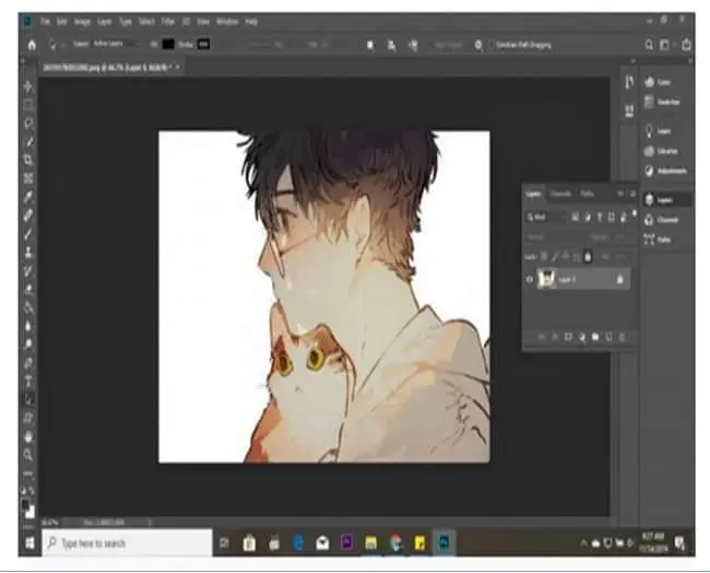 cara membuat garis tepi di photoshop 1