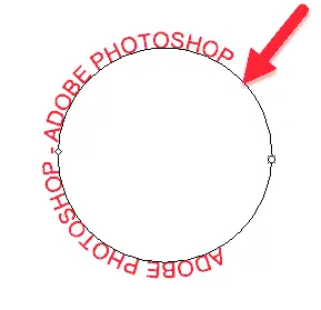 Cara Untuk Membuat Tulisan/Teks Melingkar di Photoshop dengan Ellipse Tool