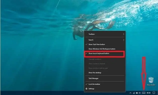 langkah menampilkan keyboard on screen