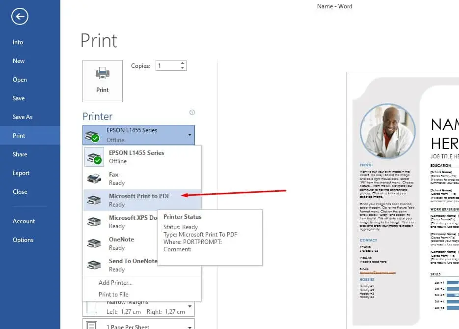 cara mengubah file word ke pdf di laptop