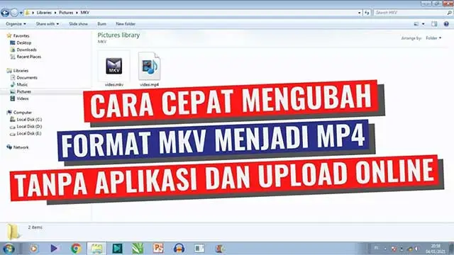 cara merubah mkv ke mp4