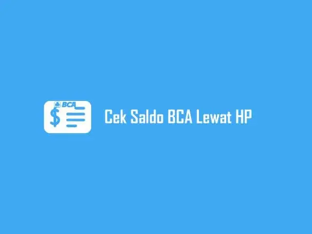 cara sms banking bca cek saldo