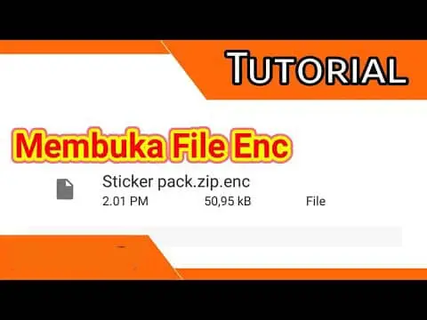membuka file enc